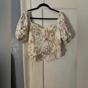 Floral crop top